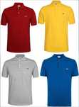 Tricou Lacoste rosu, albastru galben, negru Marime M. Nou ambalat!