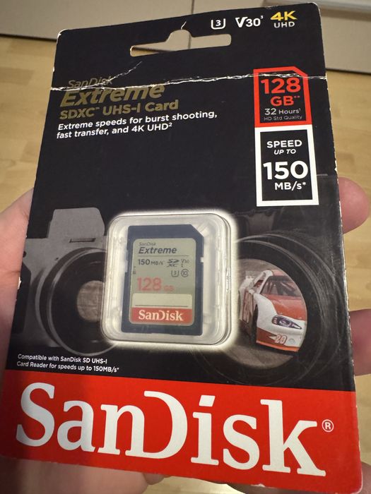 Card de memorie SanDisk SDXC Extreme 128GB 150MB/s