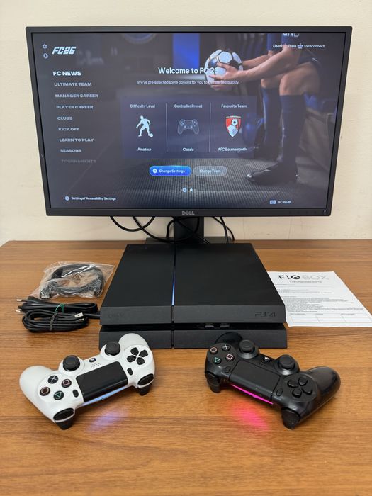 PS4 500gb с гаранция Fifa 26 minecraft Spiderman GTA Mario Playstation