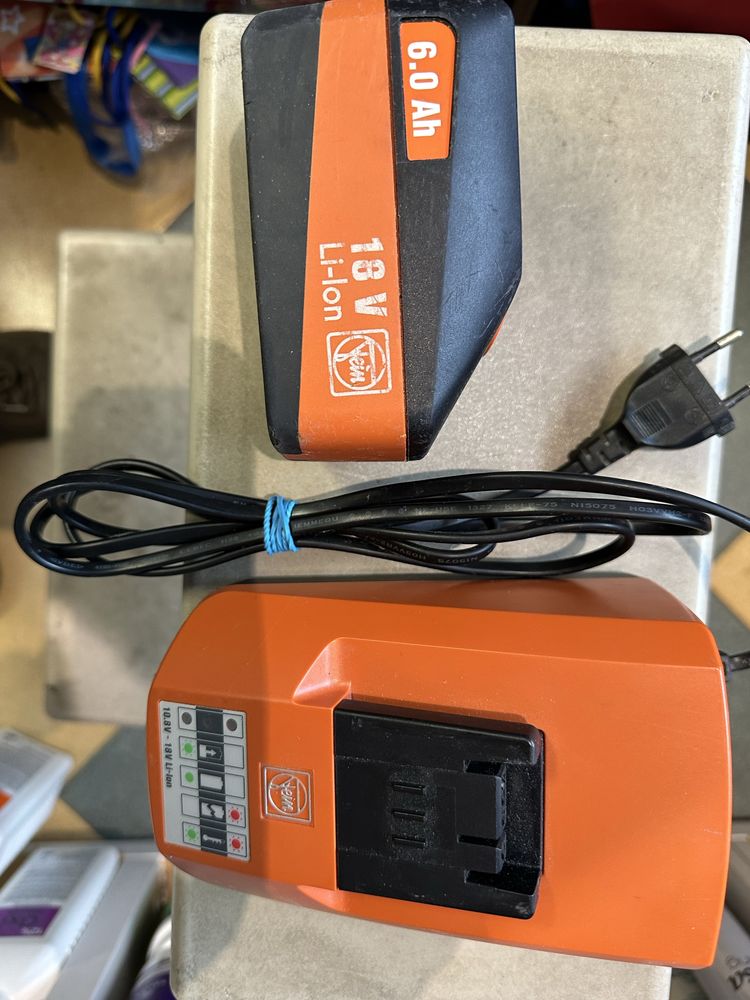 Incarcator Fein ALG50,acumulator 18v-6Ah si adaptor telefon usb