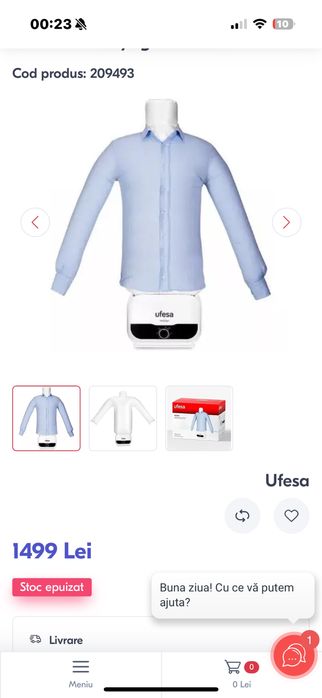 Dispozitiv de calcat haine