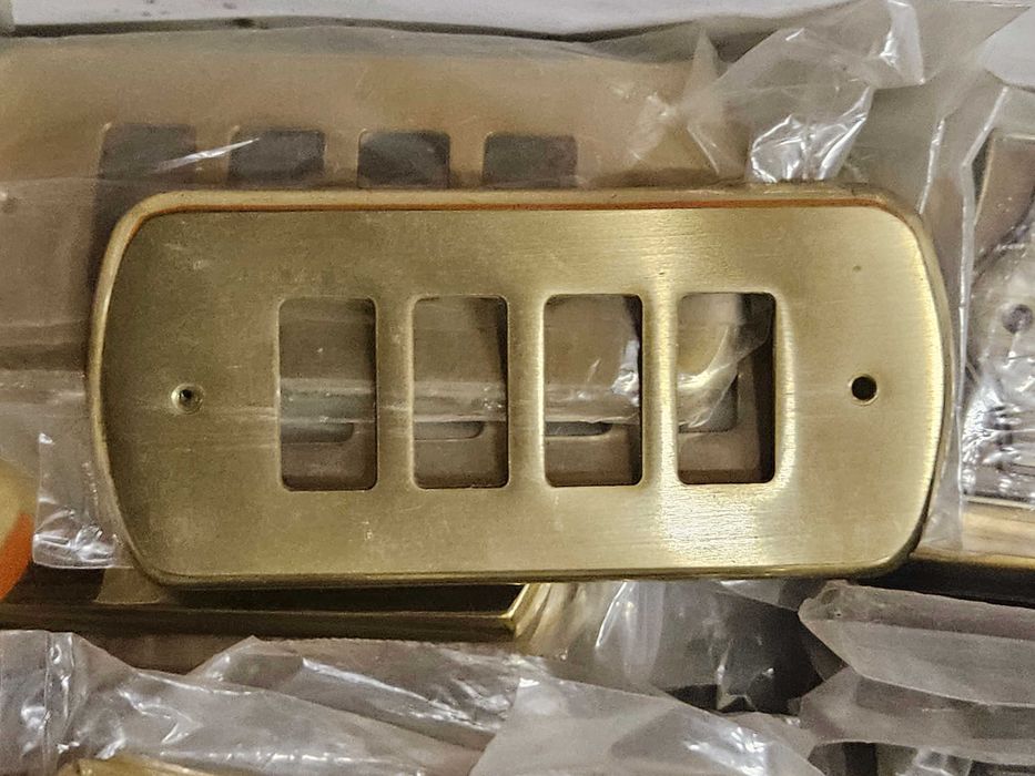 Rama Bronz intrerupator modular duble , triple , 4 , 5 pozitii italy