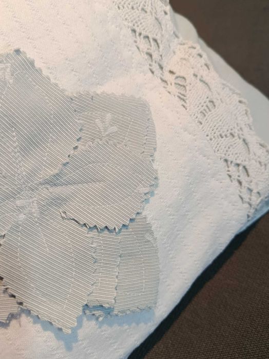 Set perne decorative alb/gri