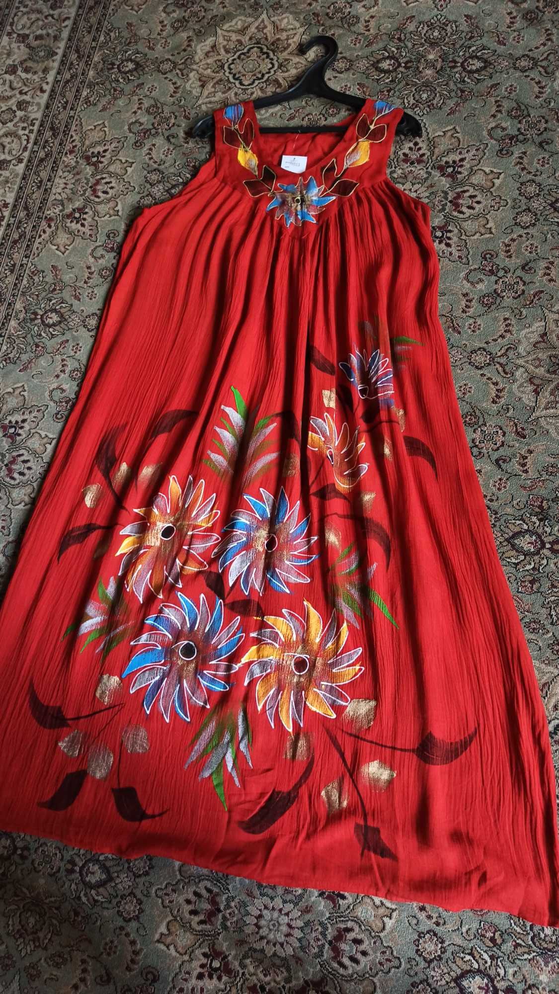 Новое, длинное летнее платье сарафан Индия.
