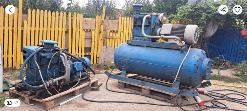 Vând compresoare profesionale 380v 500l cu 1500l/min