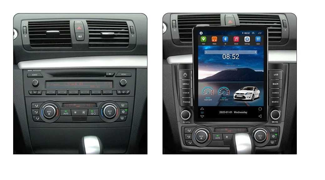 Navigatie BMW Seria 1 E87 E88 din 2004 - 2012 Ecran TESLA 9.7 inch 4GB