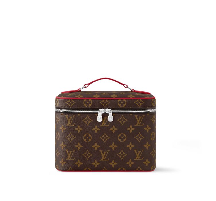 Косметичка Louis Vuitton LV Nice BB с красным подкладом
