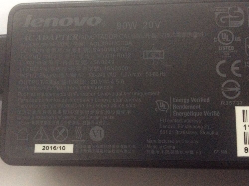 Incarcator laptop Lenovo ADLX45NCC3A 20V:2,25A 3,25 4,5A 90W mufa usb