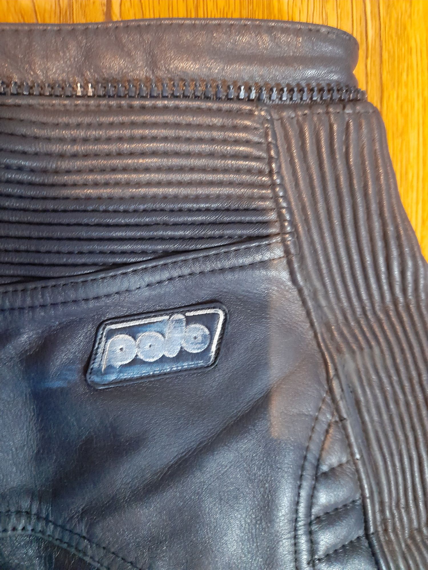 Costum moto Polo Mohawk,Pantaloni moto piele Polo și geacă moto Roleff