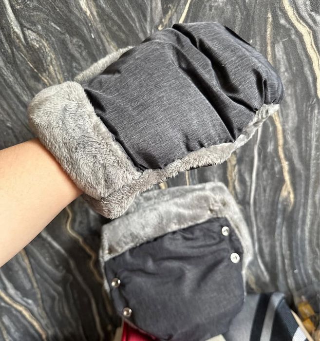 тёплые рукавицы для коляски