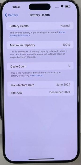 iPhone 15 Pro Max Natural Titanium 256GB 5G | Impecabil, Baterie 100%