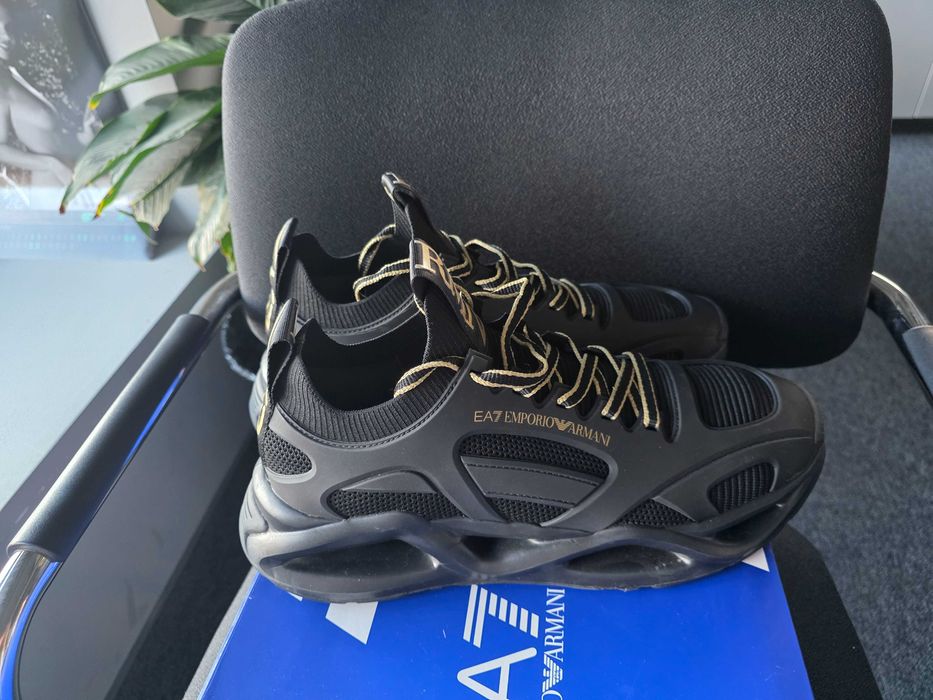 EA7 Emporio Armani, сникърси X8X174 XK377 U106, Черен