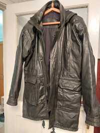 Куртка мужская демисезонная из натуральной кожи  произведено в Индии