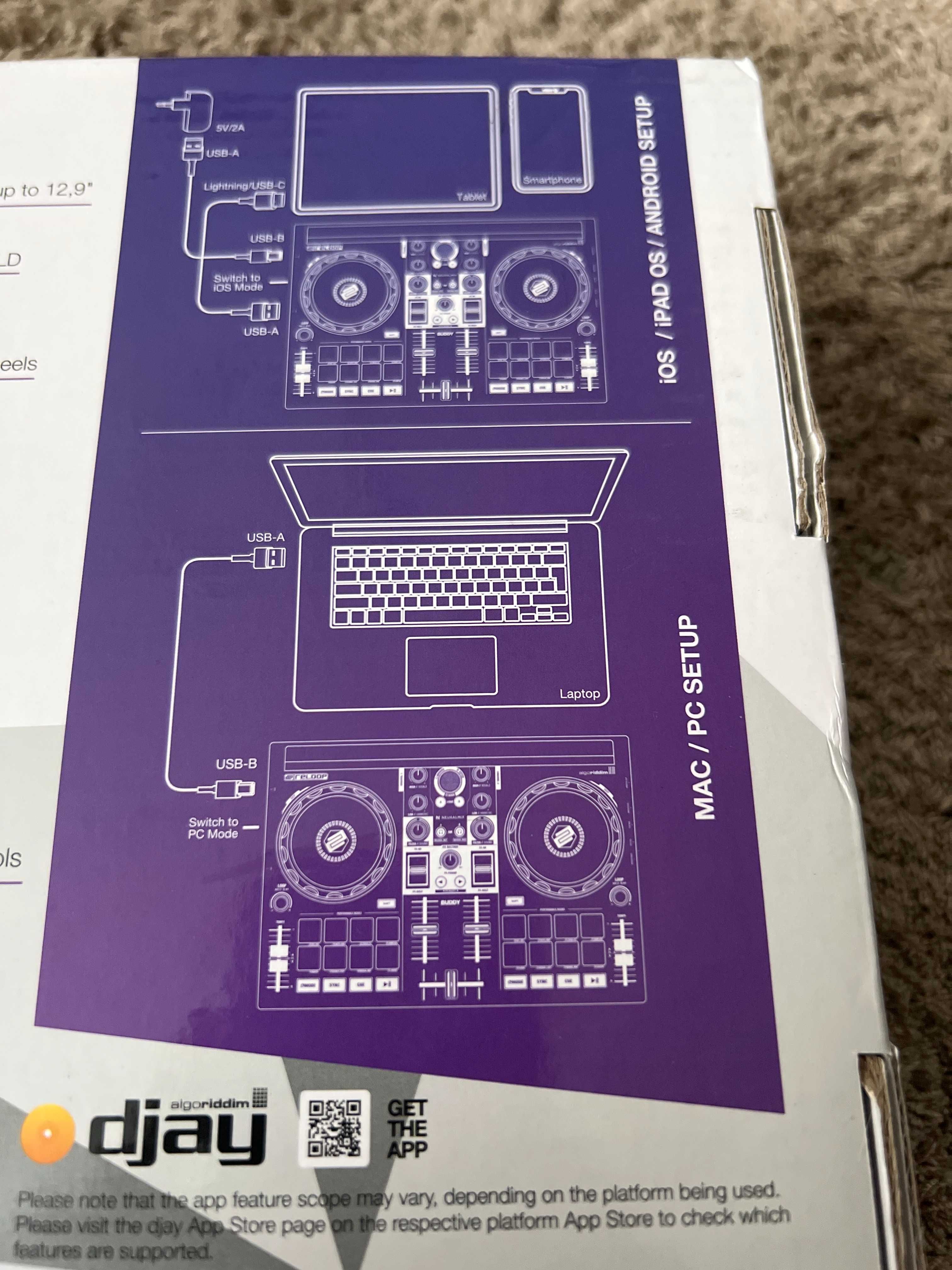 Controller Dj Reloop buddy 2 canale Pc Mac Ios Android Nou Sigilat