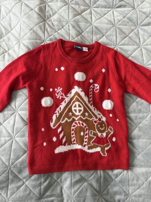 Детски коледен пуловер светещ