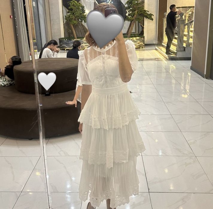 вечерний белые платья