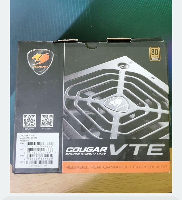Захранване couger vte 600w