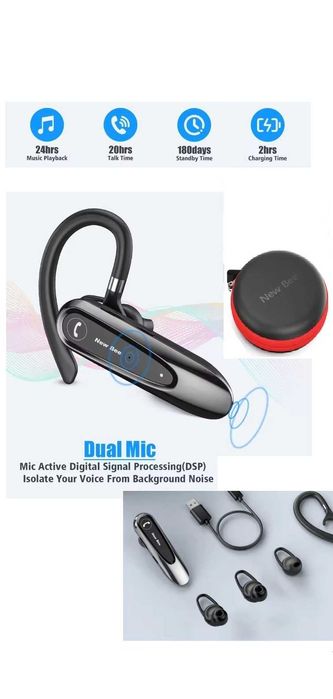 Casca New Bee LC-B45 Bluetooth 20h Cutie Anulare Zgomot/Noi-Sigilate