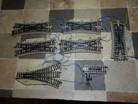 Macaz trenulet electric Marklin ho M Track 5207 /5214 set 6 bucati.