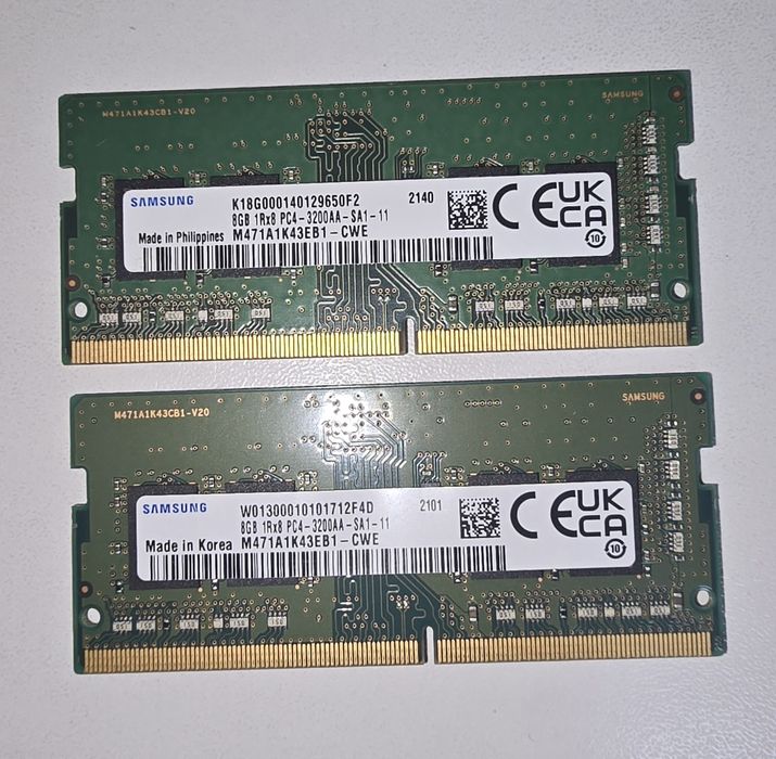 Оперативная память ddr4 2x8гб (SO-DIMM)