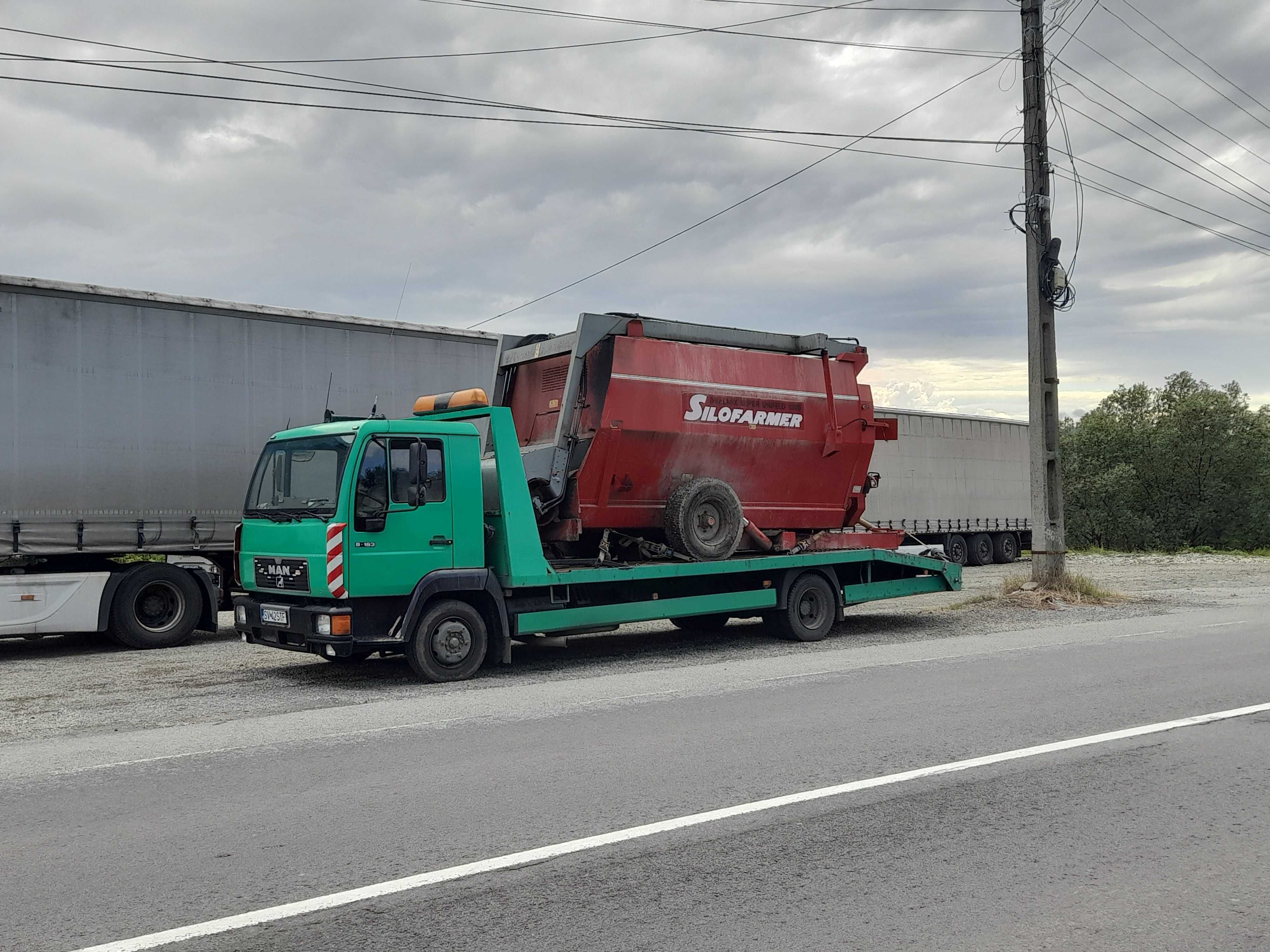 Tractari auto Transport utilaje Platforma Suceava