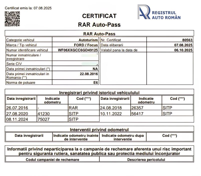 Ford Focus break 2016 1.0 ecoboost 125cp 6 trepte