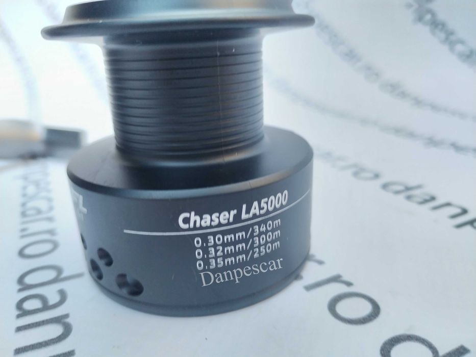 SET 4 Mulinete Feeder si Crap PRO FL CHASER LA5000 tambur Long Cast