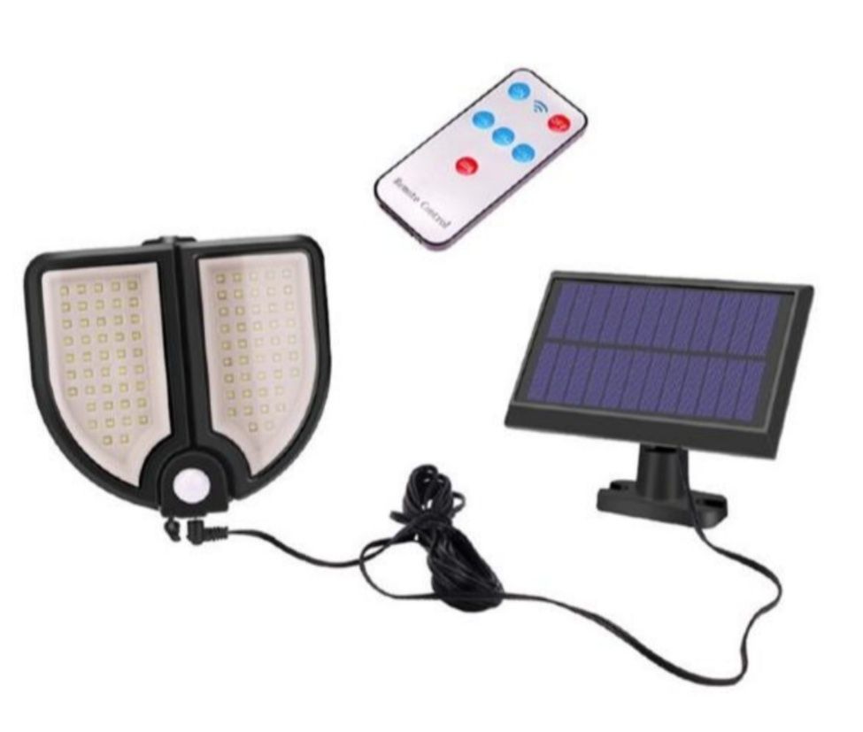 Lampa solara 90 Led senzor de miscare telecomanda YT-90