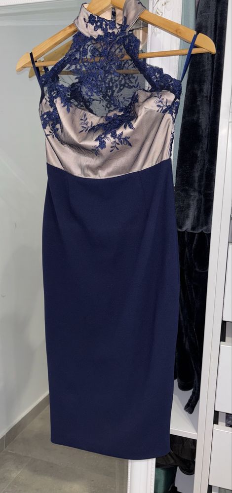 Rochita eleganta bleumarin Alamour the Label
