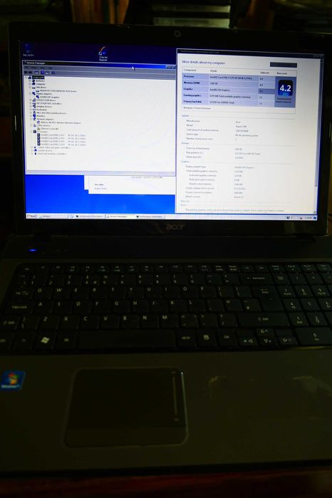 Acer Aspire 7741 17,3HD+ Intel core i3-350m 3gb Ddr3 160GB DVDRW Web