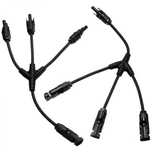 Mufa MC4 tripla cu cablu set conector pentru cablu fotovoltaic