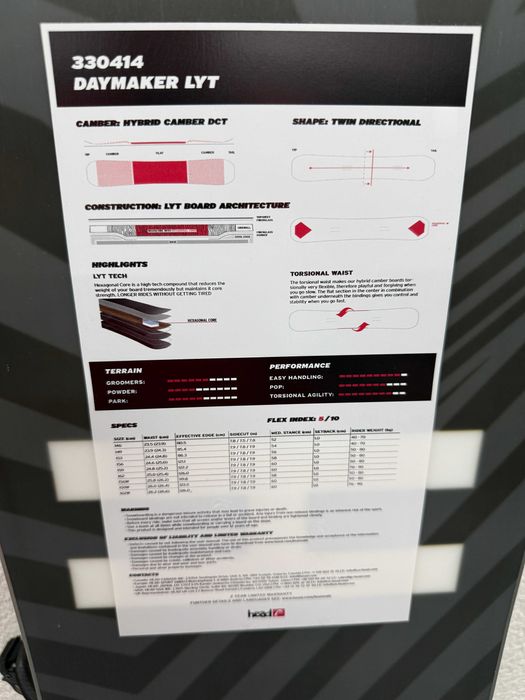 placa noua snowboard head daymaker lyt L153cm