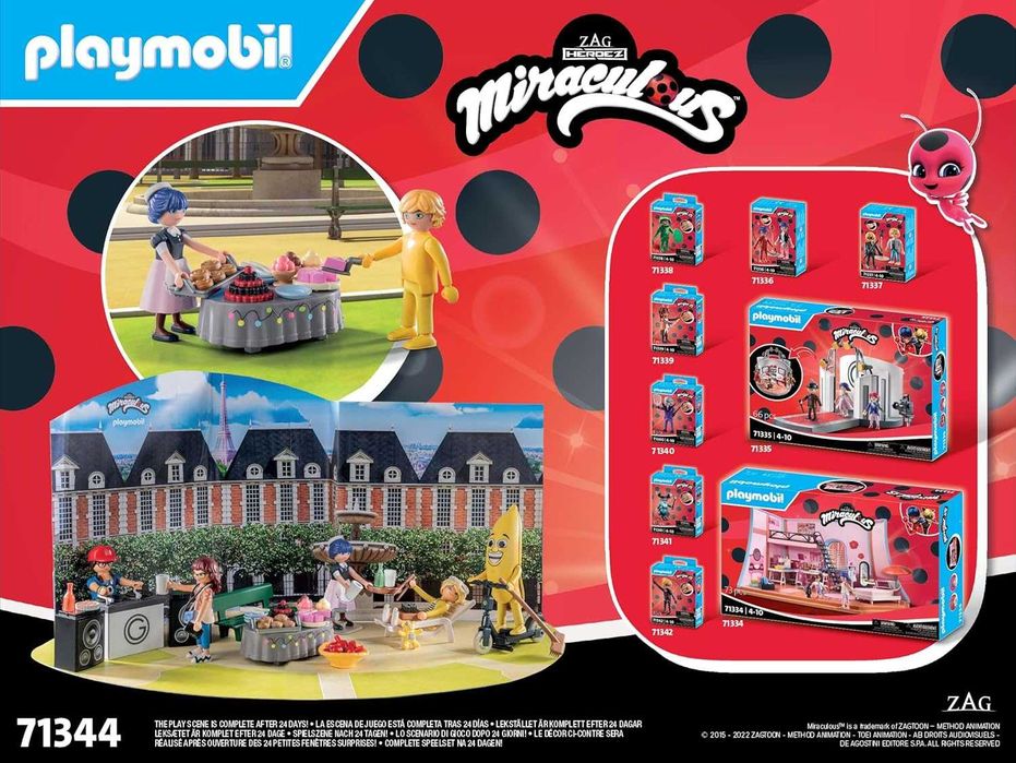 Коледен календар Playmobil Калинката и Черния котарак 71344 Плеймобил