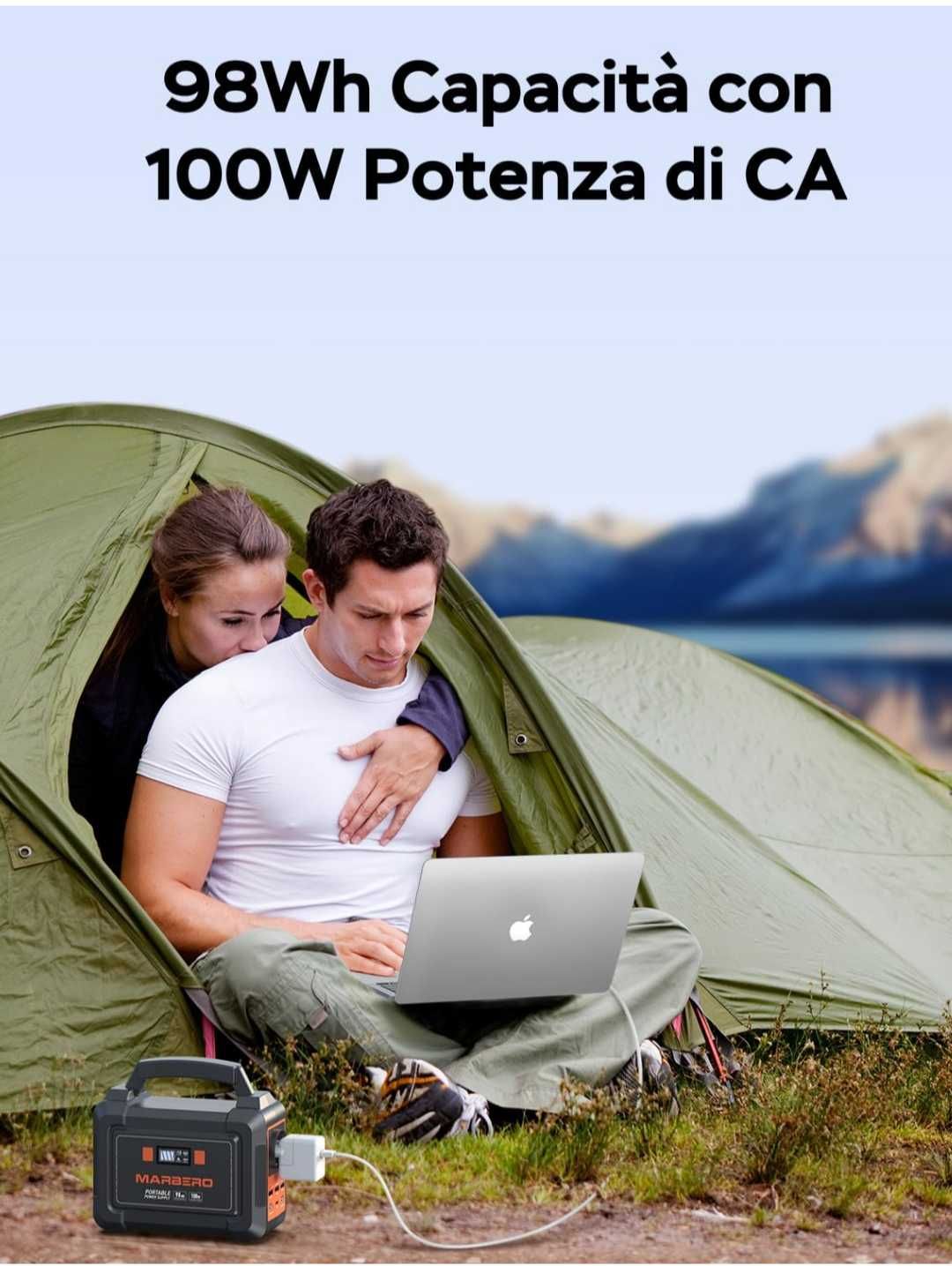 Електрическа станция MARBERO AC 220V 150W max 26400mAh къмпинг, излети