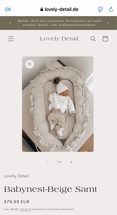 Vand Baby nest nefolosit