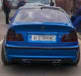 BMW E46 M3 Дифузьор / Добавка за задна броня М техник / БМВ E46