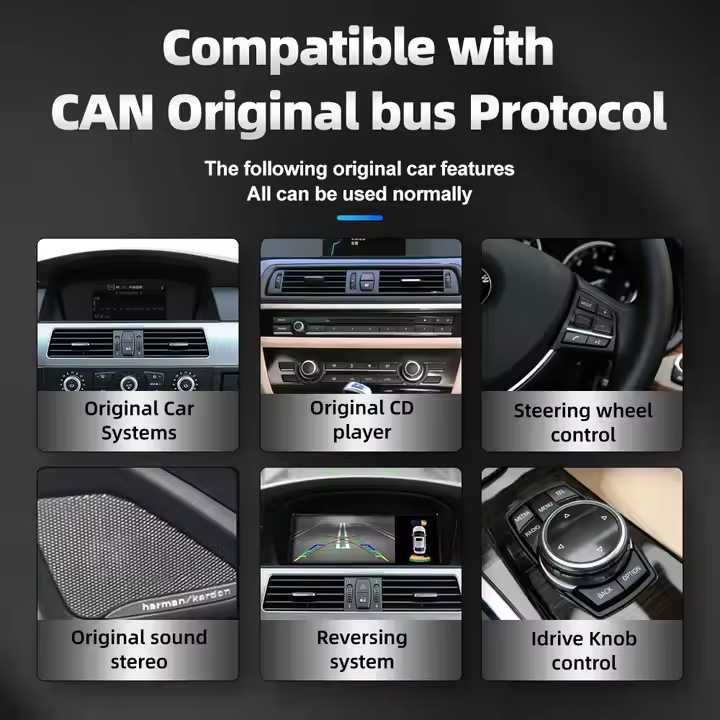 Дисплей за BMW E60/E90 CCC System 8.8" с безжичен CarPlay/Android Auto