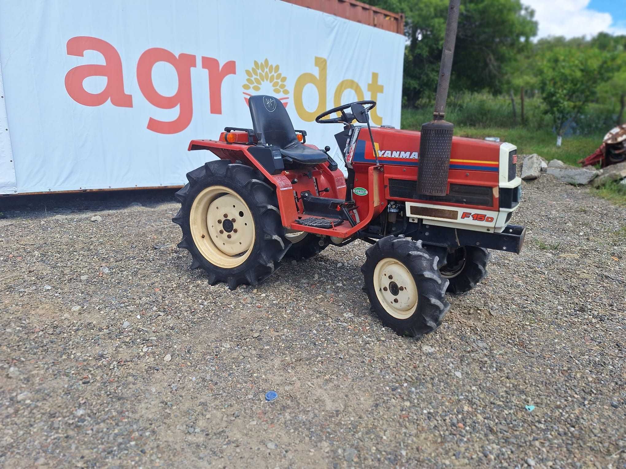 Tractor japonez Yanmar F15,  15 cp , 4x4, TRANSPORT GRATUIT, RATE FIXE