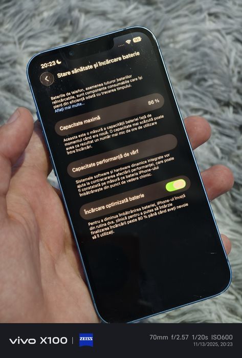 iPhone 13, 128GB, Albastru, Sanatate Baterie 86%