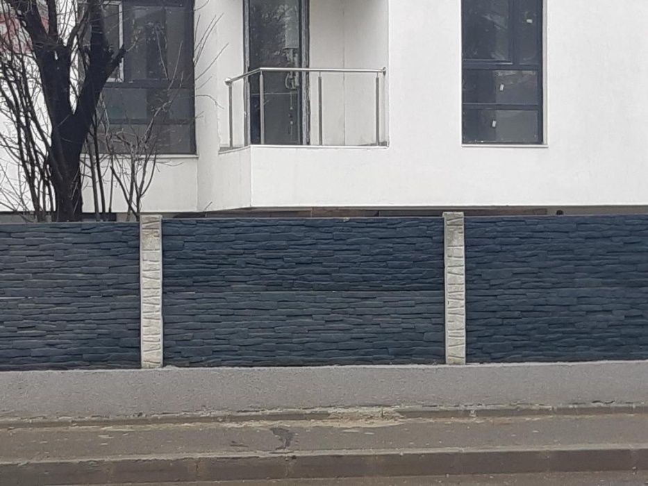 Gard din beton armat cu FATA DUBLA/placi prefabricate Bucuresti