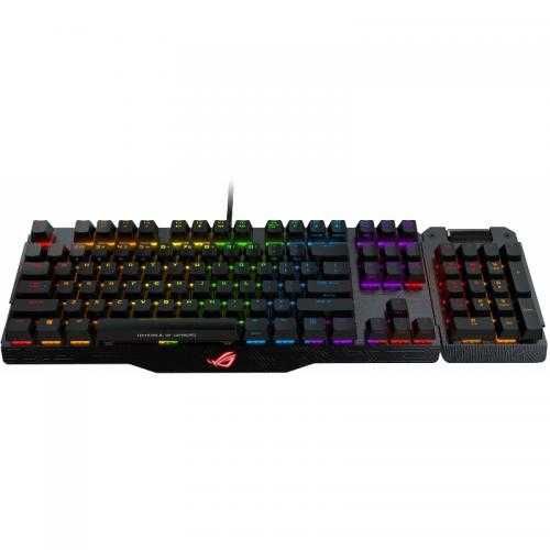 Tastatura gaming mecanica ASUS ROG Claymore Numpad detasabil RGB
