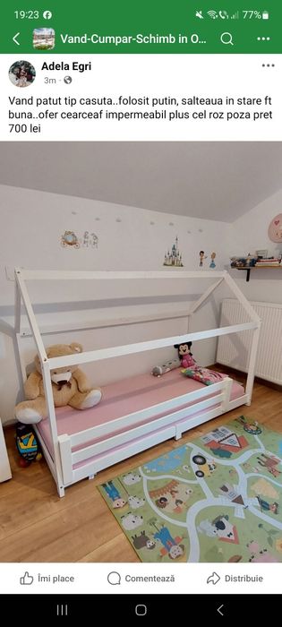 Vand patut tip casuta pentru copii