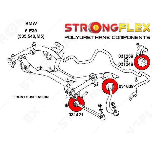 Kit bucse poliuretan fata/ spate pentru BMW E39