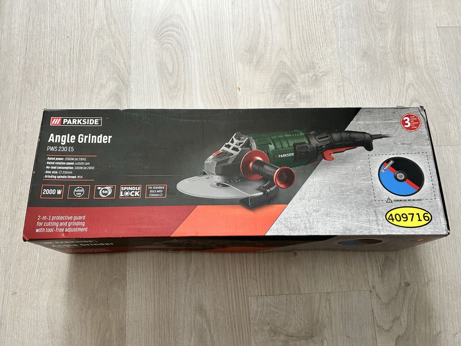 Ъглошлайф нов Parkside Парксайд  PWS 230 E5 230мм