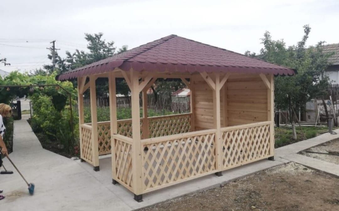 Foisoare , pergola, case si terase pe structura de lemn, diferite mode