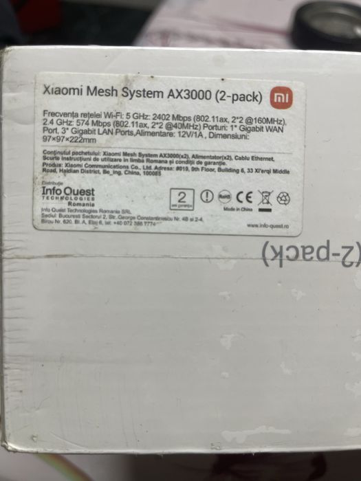 Xiaomi Mesh System AX3000 2Pack Wi-fi  6