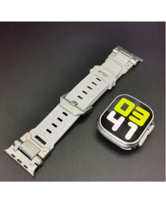 Curea Ceas Apple Watch Titanium + TPU Incarcator Cablu Iphone 15
