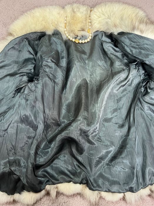 Blană naturală vulpe bej