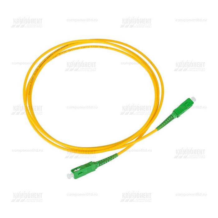 Оптический патч-корд sc/apc - sc/apc желтый 50 метров
