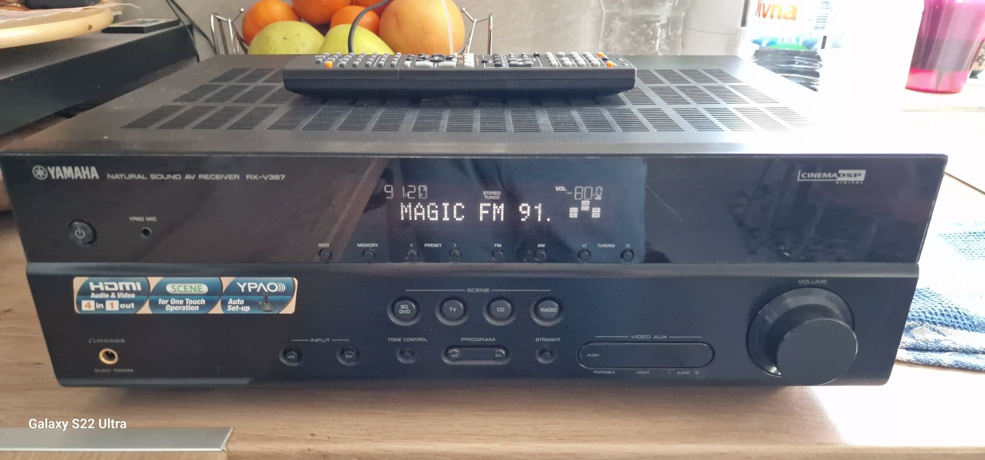 Av Receiver 5.1 YAMAHA rx-v367 cu Hdmi și telecomanda